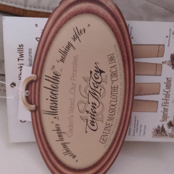 Caden McCoy 34x30 Caliche Khaki Twills Pants New - Picture 6 of 12